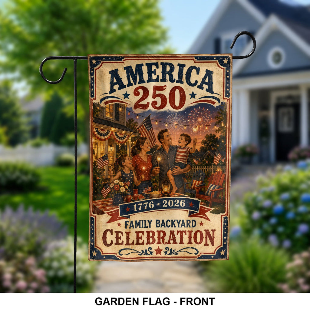 250 Years Of Freedom USA Flag 4Th Of July Garden Decor Patriotic Gifts - Merchluma