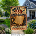 America 250 Years Flag Declaration Of Independence Patriotic Outdoor Decor - Merchluma