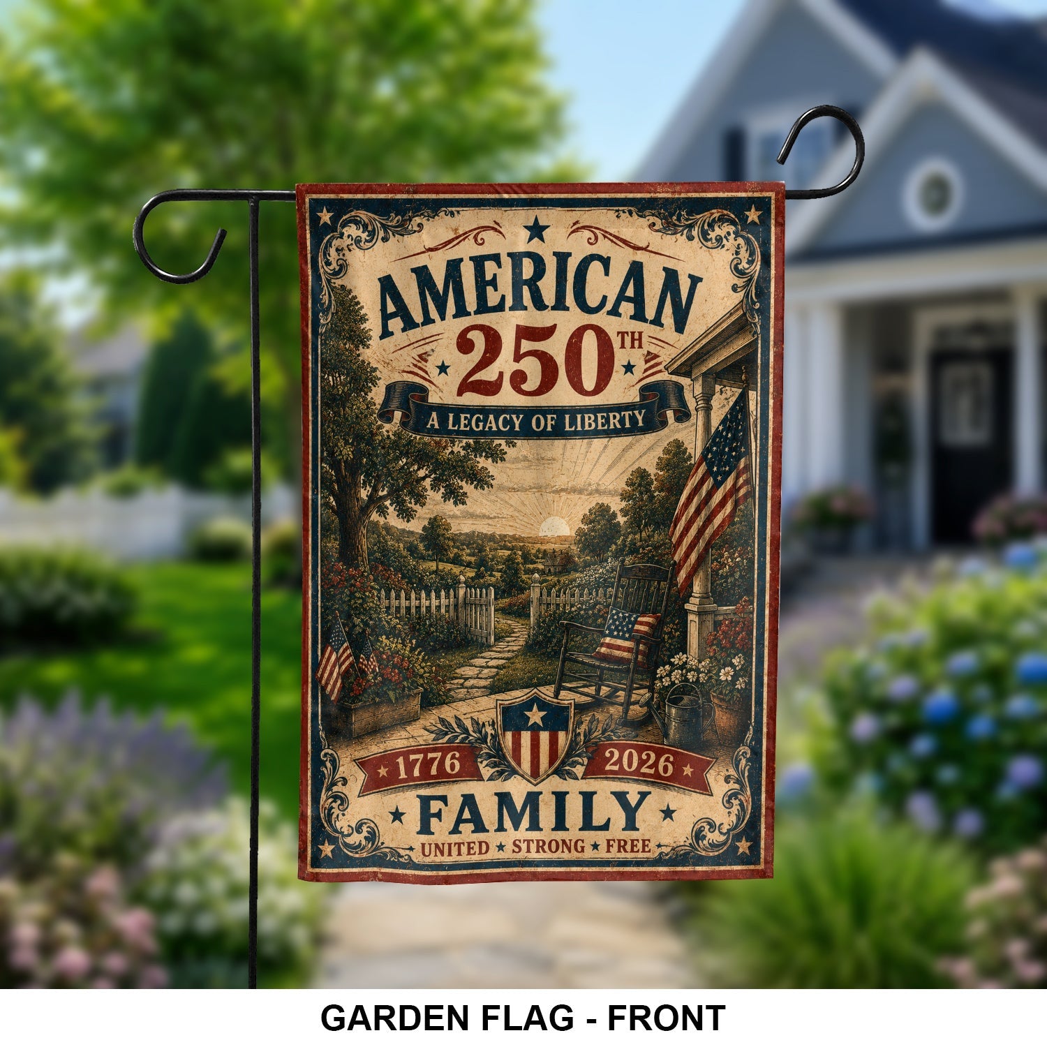 America 250th Flag A Legacy Of Liberty 1776 2026 Garden Decor Unique Patriotic Gifts - Merchluma