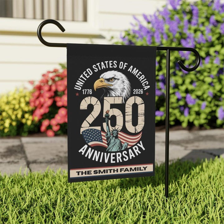Custom American Eagle 250th Anniversary Flag Home Decor Ideas Gift For Veterans - Merchluma