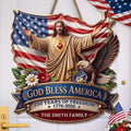 Custom America 250th Anniversary Wood Sign God Bless America Home Decor Ideas Gifts For Mom - Merchluma