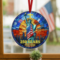 250th Anniversary Patriotic Suncatcher Liberty 1776 2026 Independence Day Home Decor - Merchluma