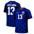 Cabo Verde Merch World Cup 2026 Sidny Lopes #13 Cabral Cape Verde Jersey Elite Football Jersey - Merchluma