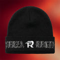 Fuerza Regida Merch Black FR Beanie Embroidered Gifts For Band Fans - Merchluma
