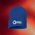 PBS Merch 2026 PBS White Logo Beanie Public Broadcasting Service Nerd Geek Gifts - Merchluma
