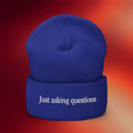 Tucker Carlson Merch 2026 Just Asking Questions Beanie Birthday Ideas For Brothers - Merchluma