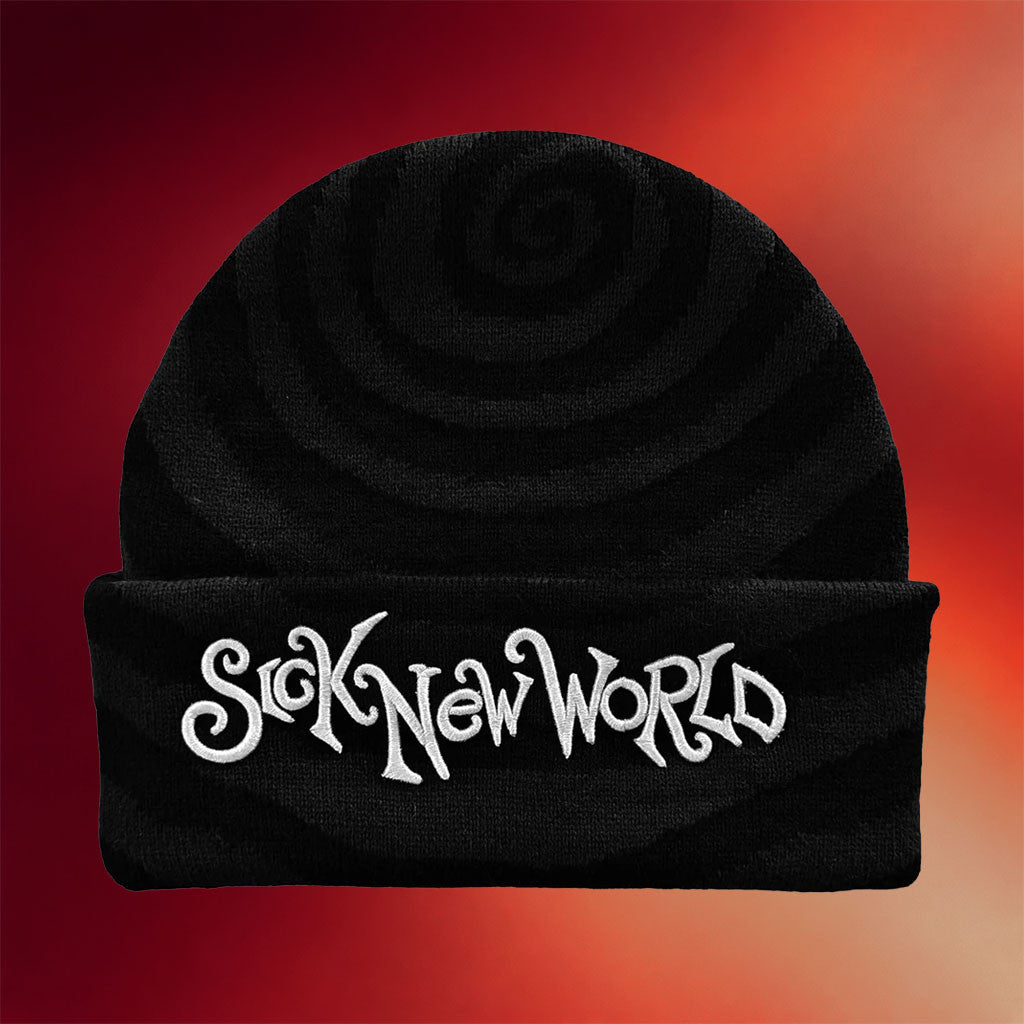 Sick New World Merch 2026 Spiral Beanie Gift Ideas For Music Lovers - Merchluma