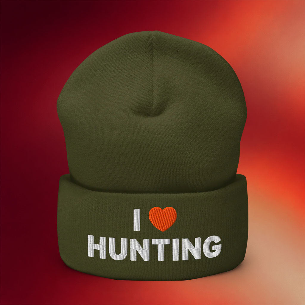 Tucker Carlson Merch 2026 I Heart Hunting Beanie Unique Gifts For Hunters - Merchluma