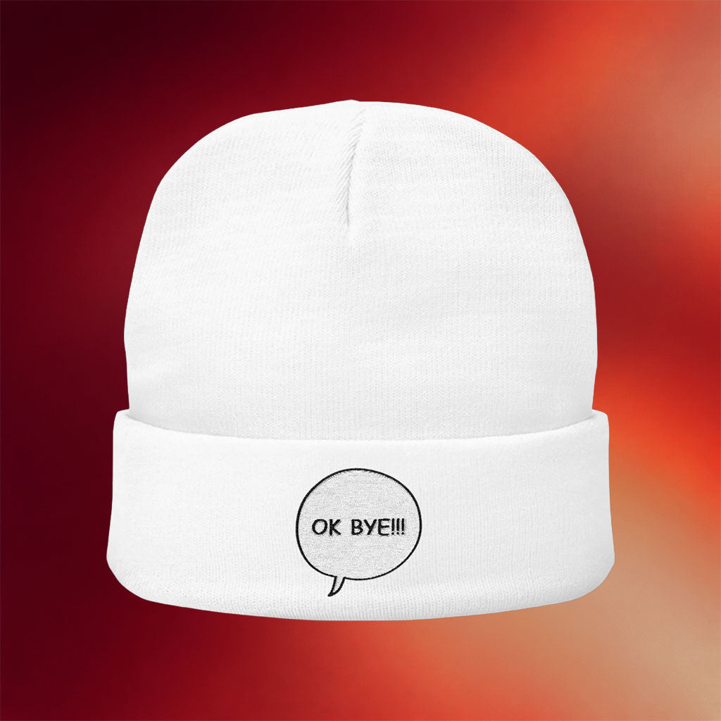 Windscribe Merch 2026 Ok Bye Beanie Unique Gifts For Sisters - Merchluma