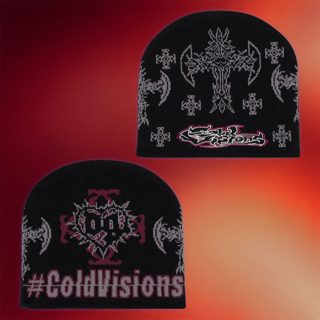 Cold Visions Merch 2026 Cold Visions Beanie Black Bladee Merch Gifts For Rap Fans - Merchluma