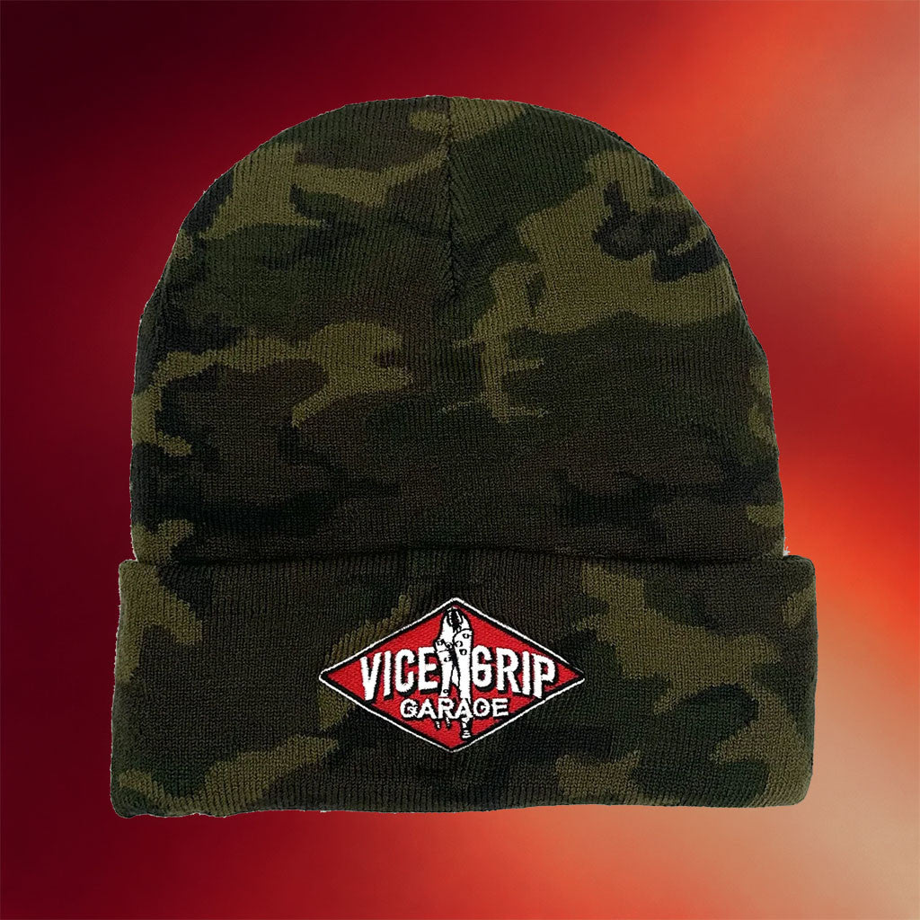 Vice Grip Garage Merch Vice Grip Garage Camo Beanie Birthday Ideas For Husband - Merchluma