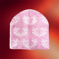 Lorna Shore Merch 2026 Lorna Shore Pink Heart Sigil Beanie Gifts For Music Fans - Merchluma