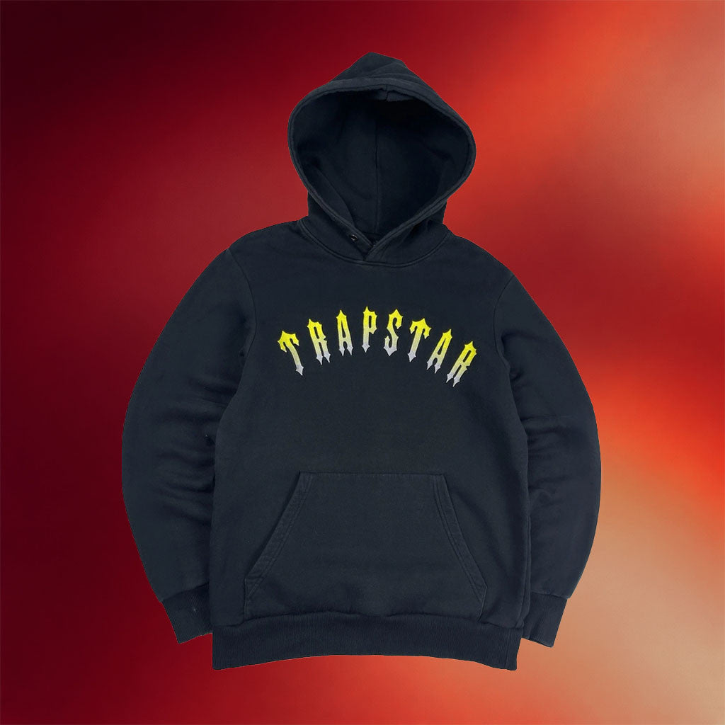 Central Cee Merch 2026 Trapstar London Black Drill Hoodie Central Cee Logo Arch Panel Hoodie - Merchluma
