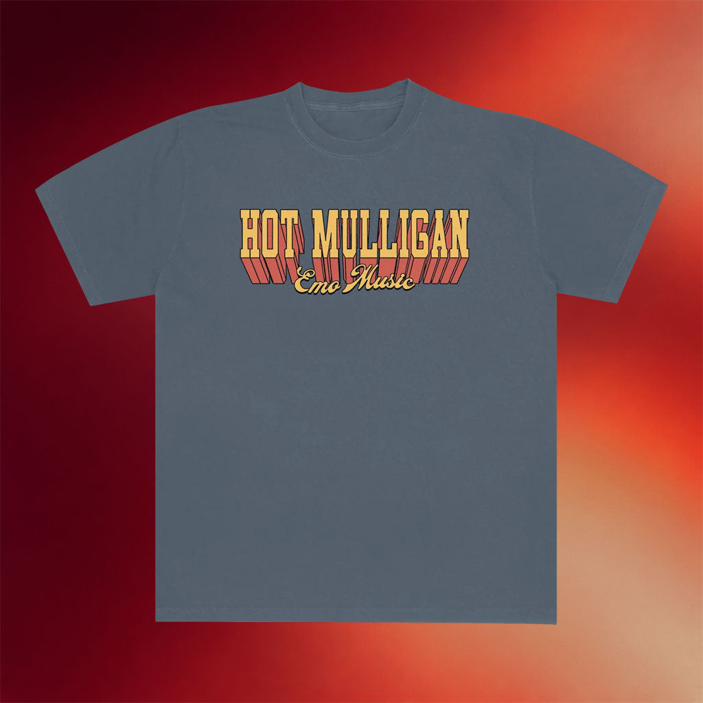 Hot Mulligan Merch 2026 Varsity Logo T-Shirt Hot Mulligan Emo Music Shirt Gift For BFF - Merchluma