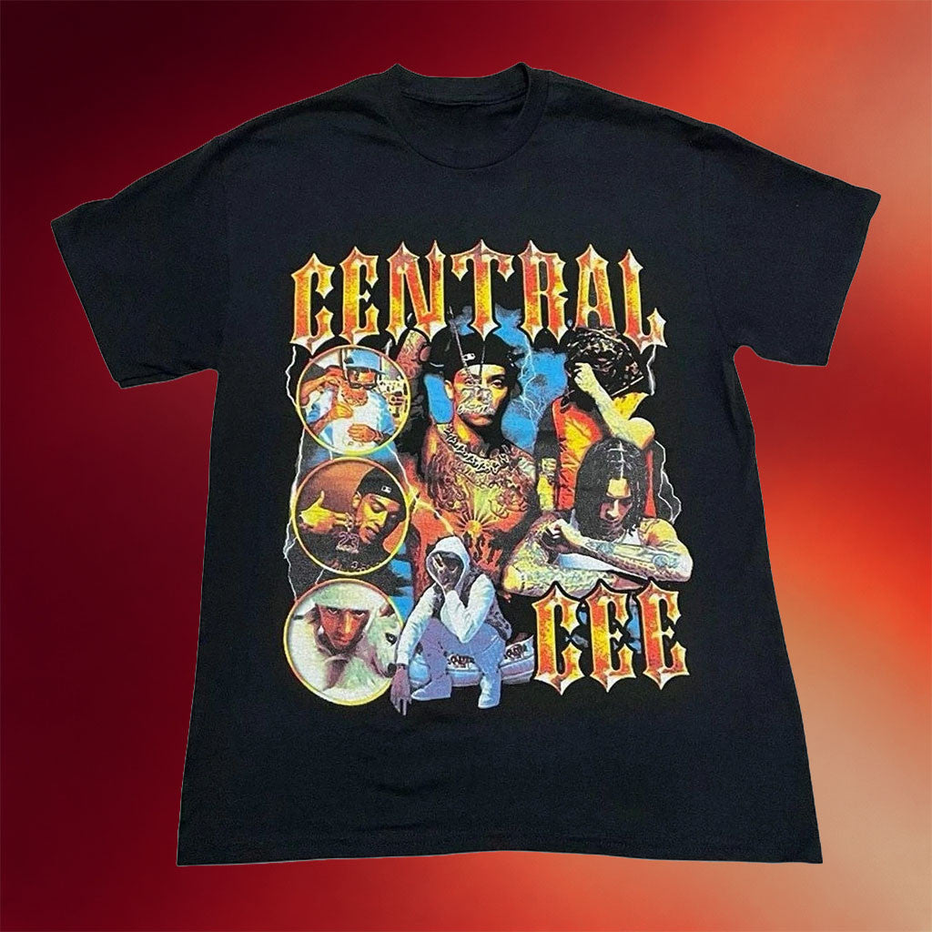 Central Cee Merch 2026 Central Cee Music Black T-Shirt Gifts For Hip Hop Lovers - Merchluma