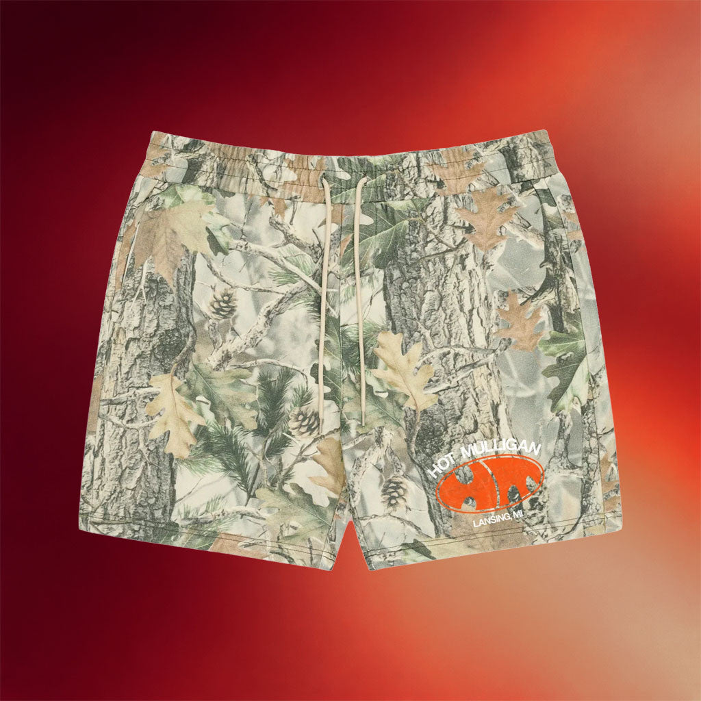 Hot Mulligan Merch 2026 Bubble Logo Camo Shorts Gift Ideas For Husband - Merchluma