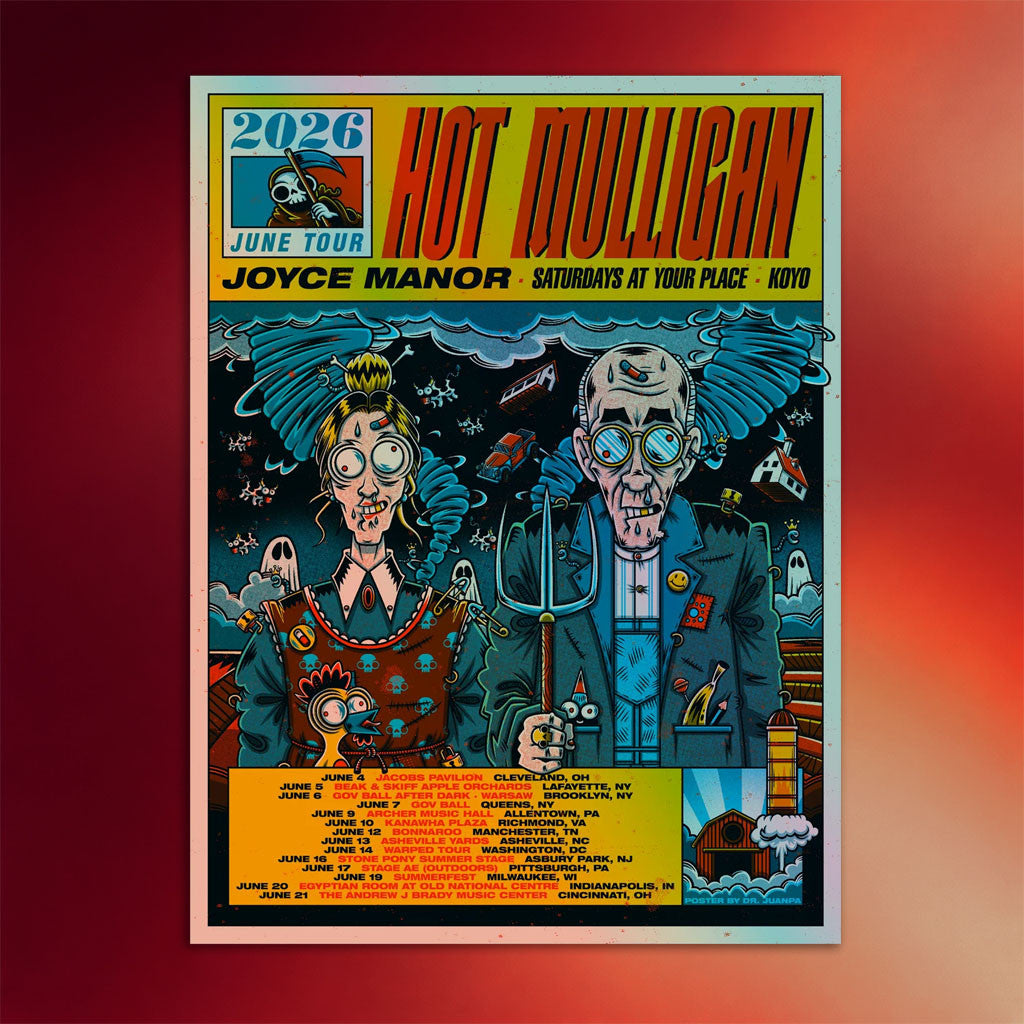 Hot Mulligan Merch 2026 Summer Tour 2026 Poster Hot Mulligan Tour Merch Wall Art Decor Ideas - Merchluma