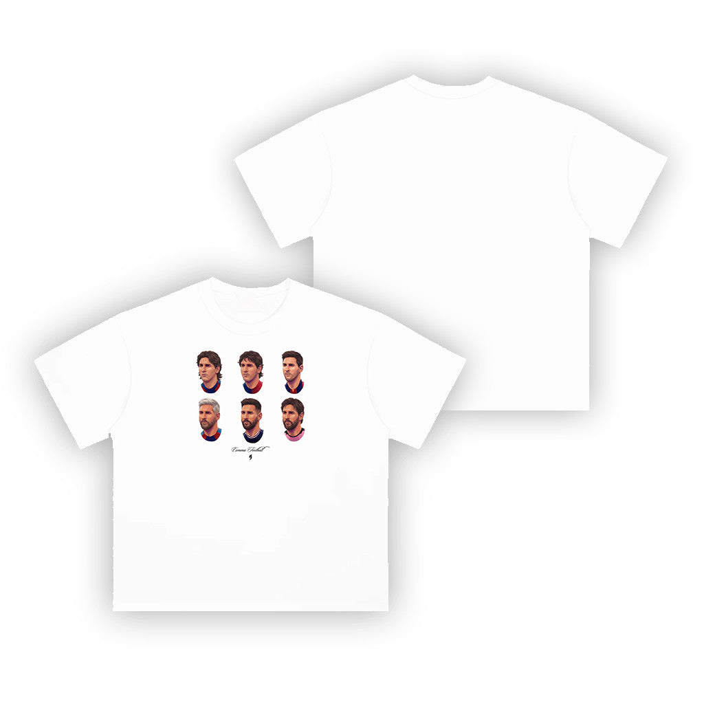 Comma Football Merch 2026 Messi Barber Shop White T-Shirt Lionel Messi Merch Husband Gifts - Merchluma