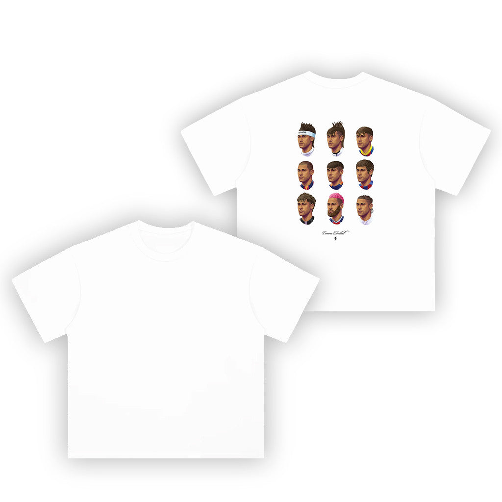 Comma Football Merch 2026 Neymar Barber Shop White T-Shirt Neymar Merch Special Gift For Him - Merchluma