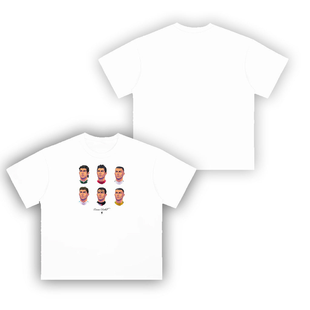 Comma Football Merch 2026 Ronaldo Barber Shop White T-Shirt Ronaldo Merch Gifts For Brothers - Merchluma