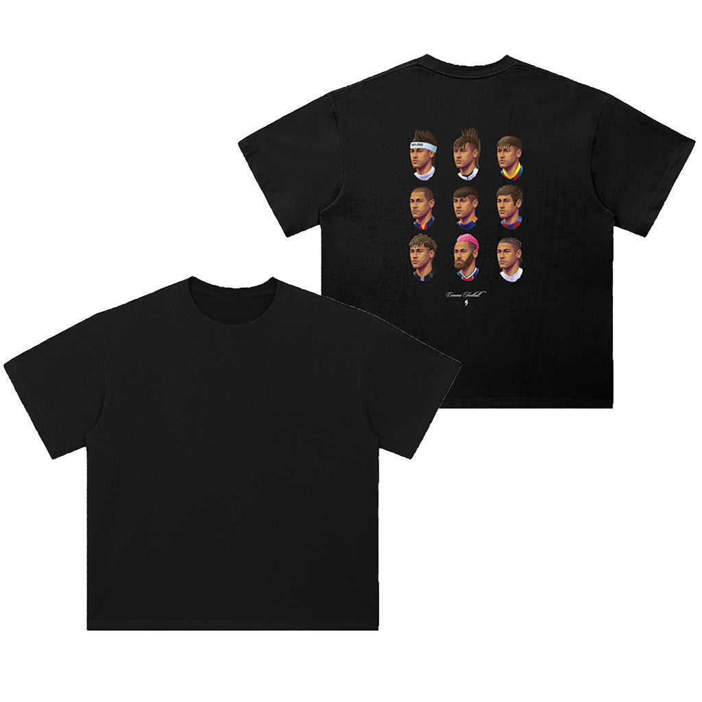 Comma Football Merch 2026 Neymar Barber Shop Black T-Shirt Neymar Merch Best Gift For Brother - Merchluma