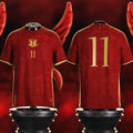Comma Football Merch 2026 Egyptian King away Jersey Mohamed Salah Merch Present For Dad - Merchluma