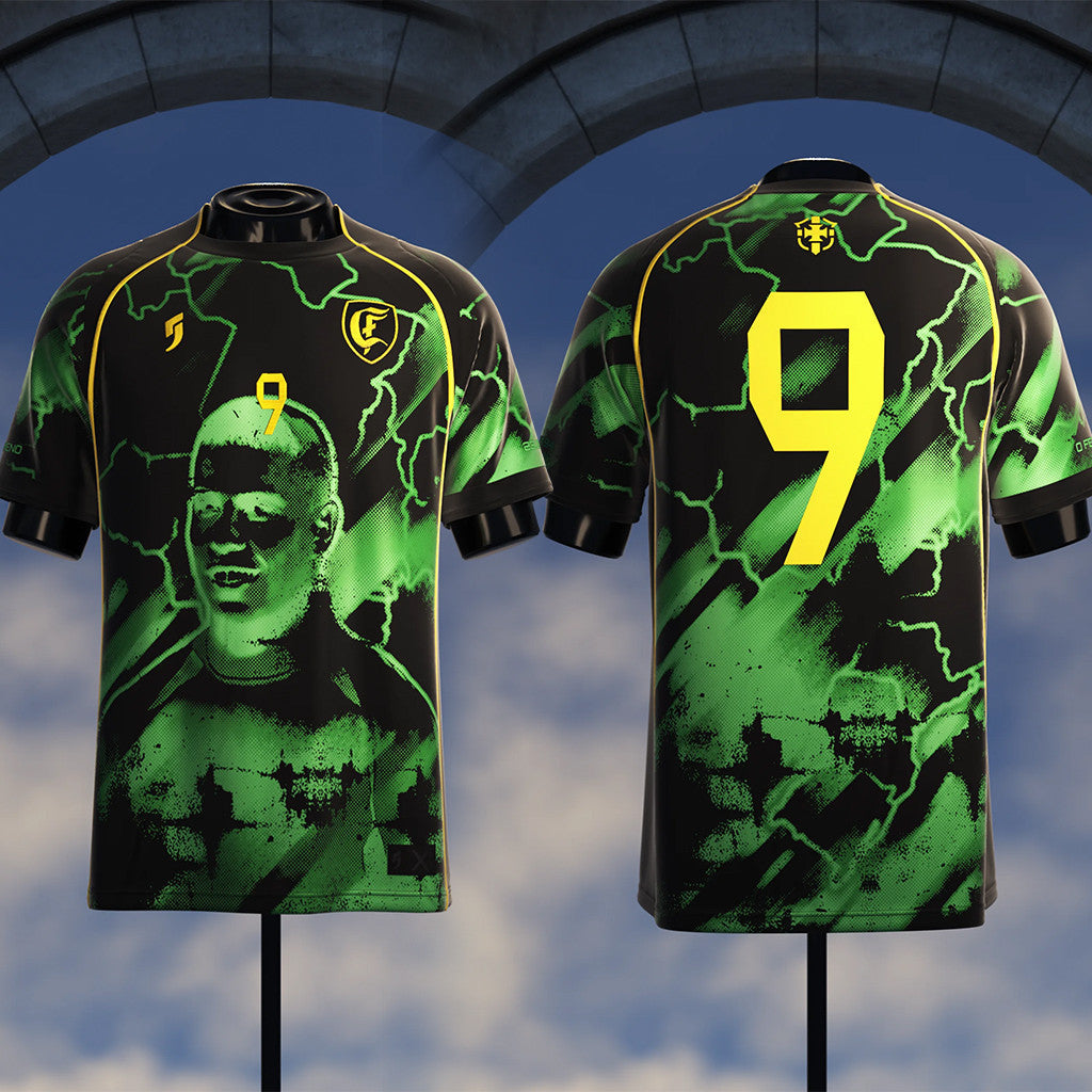 Comma Football Merch 2026 O Fenomeno Number 9 Jersey Ronaldo Brazil Merch Football Fan Apparel - Merchluma