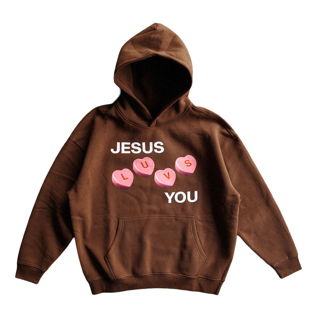 Pray For Me Studios Merch 2026 Jesus Luvs You Hoodie Christian Gifts For My Wife - Merchluma