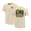 Notre Dame Merch 2026 Notre Dame Fighting Irish Image One Hand-Drawn Campus Stack T-Shirt - Merchluma