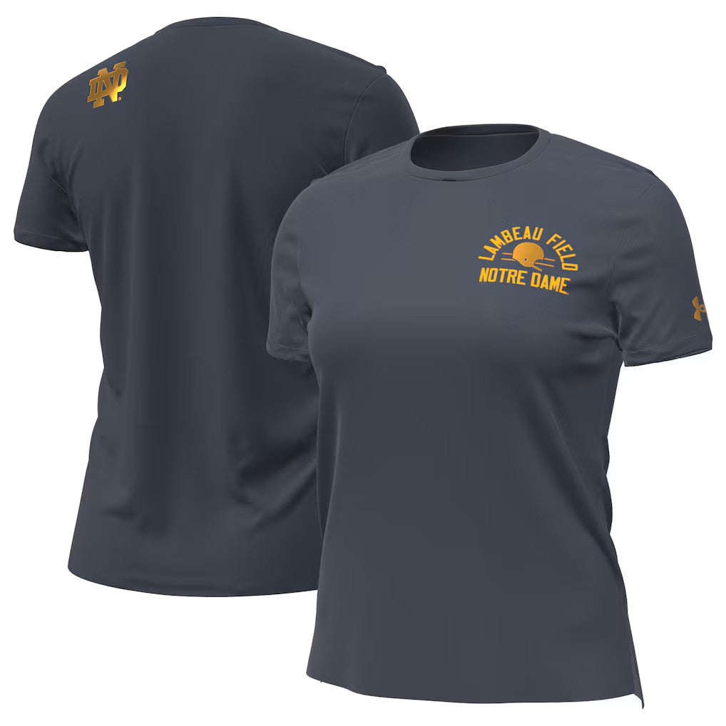 Notre Dame Merch 2026 Notre Dame Lambeau Field Shamrock Series T-Shirt Football Lover Gifts - Merchluma