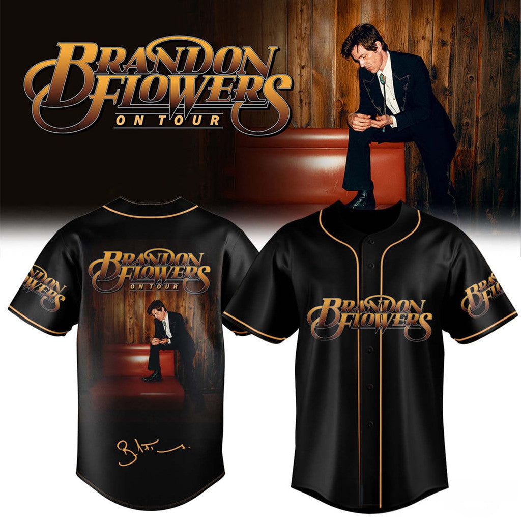 Brandon Flowers On Tour 2026 Signature Jersey Brandon Flowers Merch Present For Music Lovers - Merchluma
