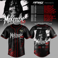 FattMack 2026 McKenzie 2 0 No Mercy Tour Baseball Jersey FattMack Merch Gift For Music Lovers - Merchluma