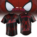 Marvel X New York Mets Spider-Man Black Red Baseball Jersey 2026 NY Mets Merch Gift For Him - Merchluma