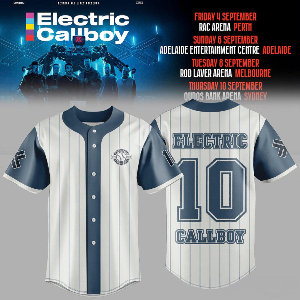 Electric Callboy TANZNEID World Tour 2026 Baseball Jersey Electric Callboy Merch Band Fan Gifts - Merchluma