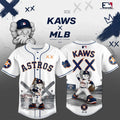 KAWS X Houston Astros Mascot Baseball Jersey 2026 Houston Astros Merch Gift For Baseball Lover - Merchluma
