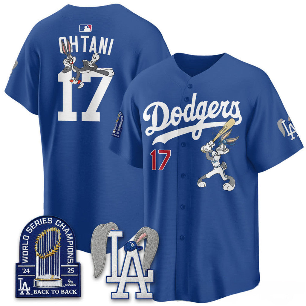 #17 Ohtani Jersey Shirt Los Angeles Dodgers Looney Tunes Bunny Jersey LA Dodgers Merch 2026 - Merchluma