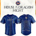 New York Mets X House Of The Dragons 2026 GOT Night Baseball Jersey NY Mets Merch Gift For Fans - Merchluma