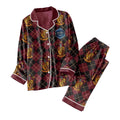Harry Potter Gryffindor Burgundy Pajamas Set 2026 Harry Potter Merch Birthday Ideas For Sisters - Merchluma