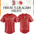 Boston Red Sox X House Of The Dragons 2026 GOT Night Baseball Jersey Red Sox Merch Best Gifts - Merchluma