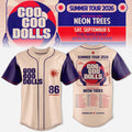 Goo Goo Dolls Summer 2026 Tour Baseball Jersey Goo Goo Dolls Merch Present For Rock Band Fans - Merchluma