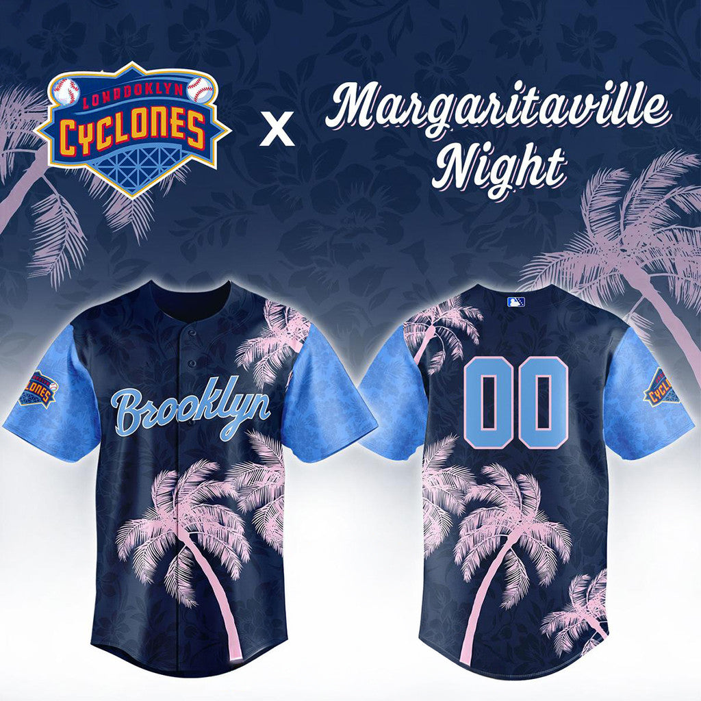 Custom Brooklyn Cyclones Margaritaville Night 2026 Jersey Brooklyn Cyclones Merch Fan Gifts - Merchluma