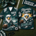 Philadelphia Eagles 2026 Mascot Beach Vibes Summer Hawaiian Shirt Philly Eagles Merch Fan Gifts - Merchluma