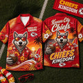 Kansas City Chiefs 2026 Mascot Beach Vibes Summer Hawaiian Shirt KC Chiefs Merch Brother Gifts - Merchluma