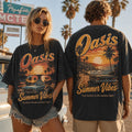 Oasis Summer Vibes Distressed T-Shirt 2026 Oasis Merch Best Gift For Rock Band Fans - Merchluma