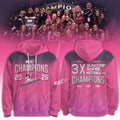 Adelaide Thunderbirds 3X Suncorp Super Netball Champions 2026 Hoodie Thunderbirds Merch Gifts - Merchluma