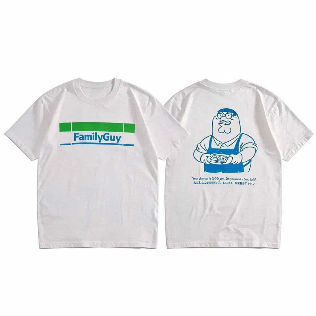 Family Guy Peter Griffin Convenience Store Worker Graphic T-Shirt Best Gift For Friends - Merchluma