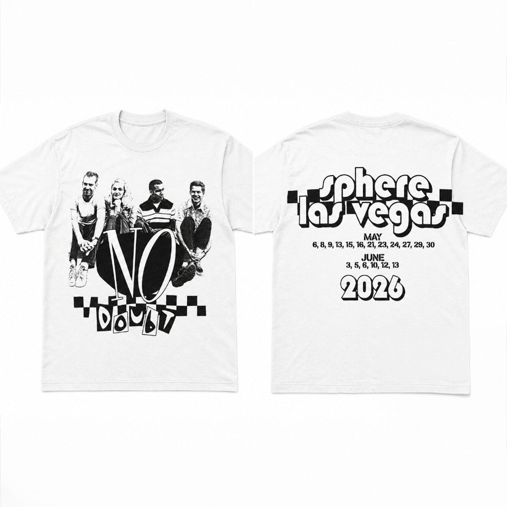 No Doubt Sphere Las Vegas 2026 Concert T-Shirt No Doubt Merch Gift For Rock Band Fans - Merchluma