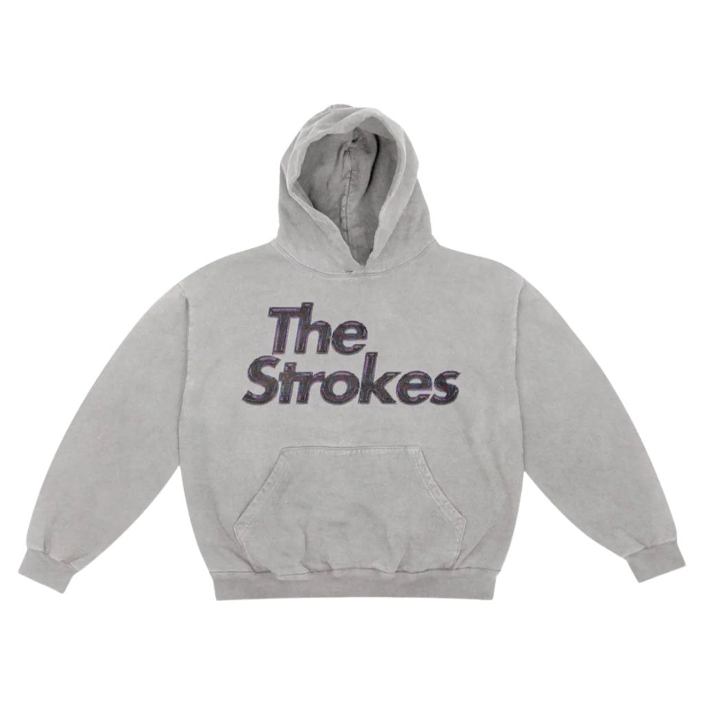 The Strokes Merch 2026 The Strokes Oil Slick Logo Hoodie Gift Ideas For Rock Lovers - Merchluma