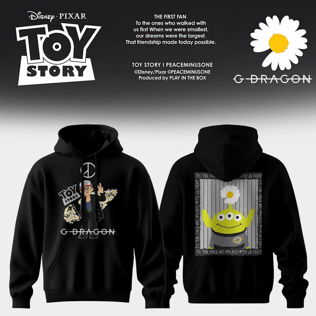 G-Dragon X Toy Story 5 Alien Daisy Hoodie 2026 G-Dragon Big Bang Merch Best Gift For Friends - Merchluma