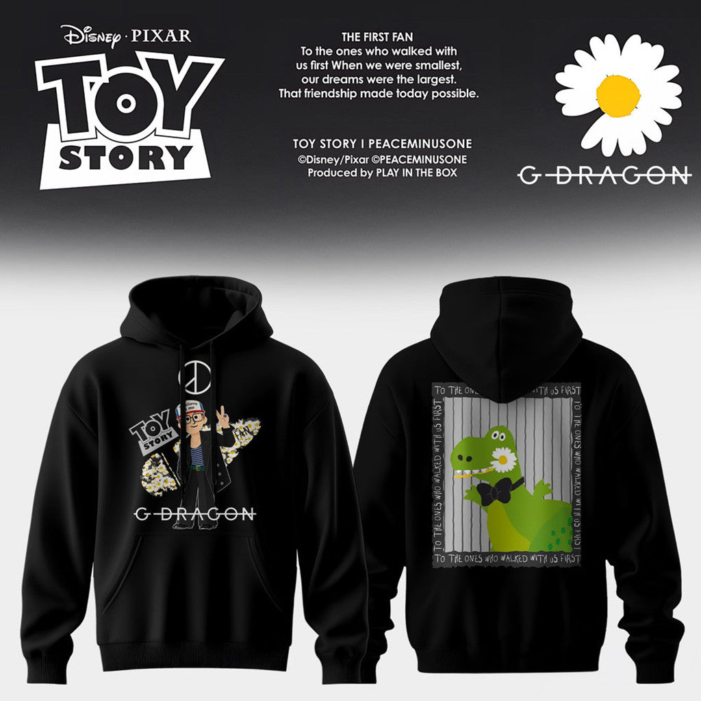 G-Dragon X Toy Story 5 Daisy Rex Artwork Hoodie 2026 G-Dragon Merch Daughter Gifts - Merchluma